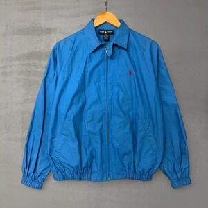 Vintage Polo Ralph Lauren RARE Baby Blue Swing Top Harrington Jacket Medium